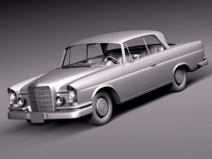 Mercedes-Benz 300SE W112 Coupe 3D 모델