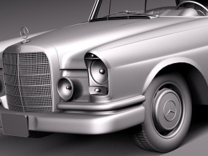 Mercedes-Benz 300SE W112 Coupe 3D 모델