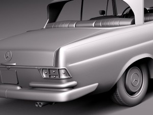 Mercedes-Benz 300SE W112 Coupe 3D 모델