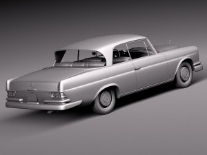 Mercedes-Benz 300SE W112 Coupe 3D 모델