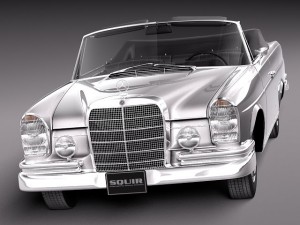 Mercedes-Benz 300SE W112 Convertible Modello 3D