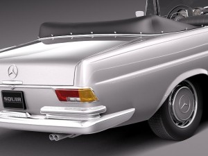 Mercedes-Benz 300SE W112 Convertible Modello 3D