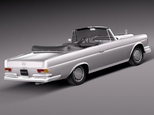 Mercedes-Benz 300SE W112 Convertible Modello 3D