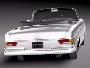 Mercedes-Benz 300SE W112 Convertible Modello 3D