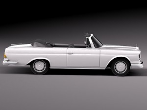 Mercedes-Benz 300SE W112 Convertible Modello 3D