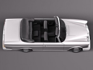 Mercedes-Benz 300SE W112 Convertible Modello 3D