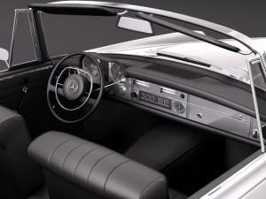 Mercedes-Benz 300SE W112 Convertible Modello 3D