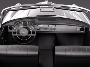 Mercedes-Benz 300SE W112 Convertible Modello 3D