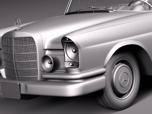 Mercedes-Benz 300SE W112 Convertible Modello 3D