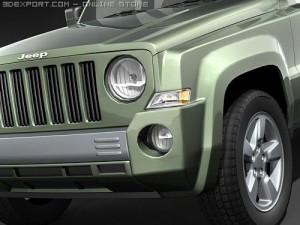Jeep Patriot 2008 midpoly 3D Model
