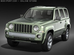 Jeep Patriot 2008 midpoly 3D Model