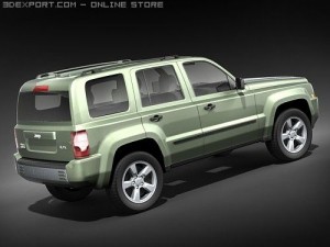 Jeep Patriot 2008 midpoly 3D Model