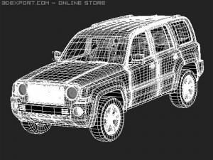 Jeep Patriot 2008 midpoly 3D Model