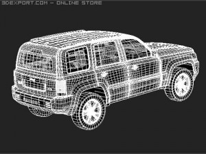 Jeep Patriot 2008 midpoly 3D Model