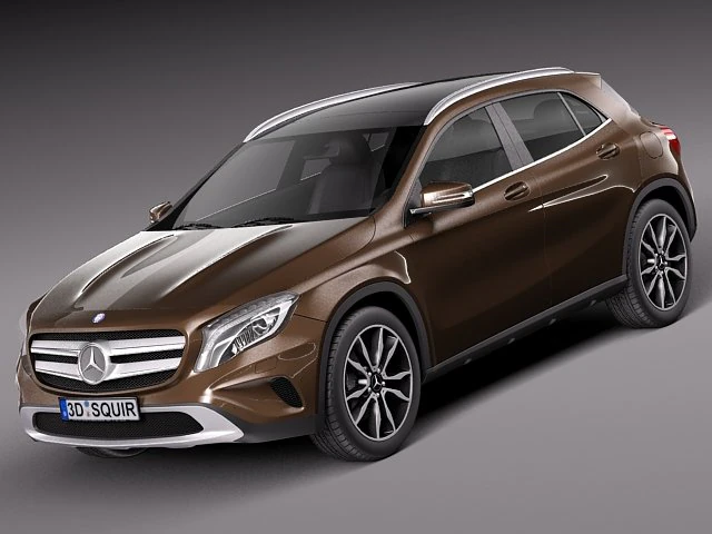 Mercedes-Benz GLA 2014 3D Model .c4d .max .obj .3ds .fbx .stl .blend