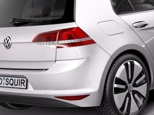 Volkswagen E-Golf 2015 3D मॉडल