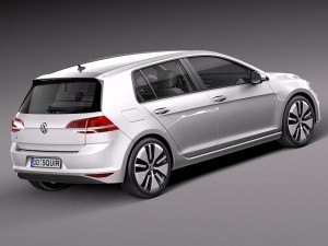 Volkswagen E-Golf 2015 3D मॉडल