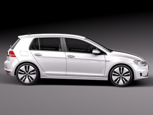 Volkswagen E-Golf 2015 3D मॉडल