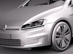 Volkswagen E-Golf 2015 3D मॉडल