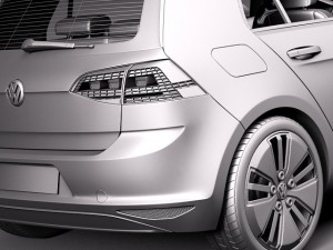 Volkswagen E-Golf 2015 3D मॉडल