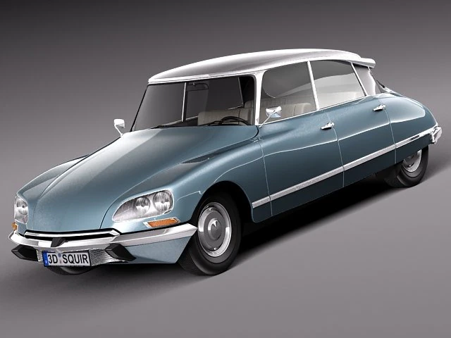 Citroen DS 1967-1975 3D Model .c4d .max .obj .3ds .fbx .stl .blend