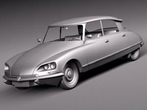 Citroen DS 1967-1975 3D Model