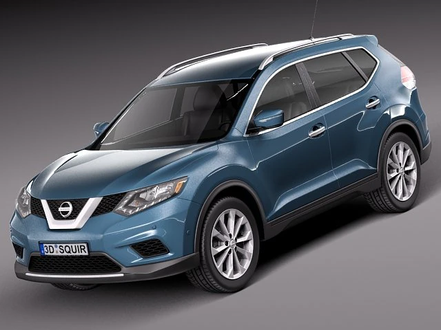 Nissan Rogue 2014 р.в 3D Модель .c4d .max .obj .3ds .fbx .stl .blend 