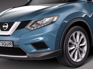 Nissan Rogue 2014 3D Model
