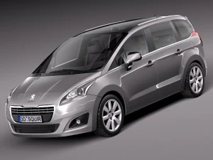 Peugeot 5008 2014 Modelo 3D