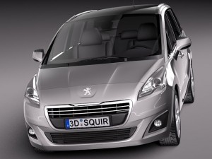 Peugeot 5008 2014 3D Model