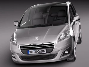 Peugeot 5008 2014 3D Model
