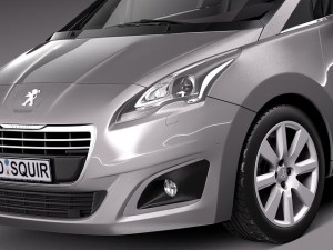 Peugeot 5008 2014 3D Model
