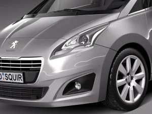 Peugeot 5008 2014 3D Model