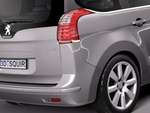 Peugeot 5008 2014 3D Model