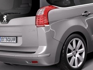 Peugeot 5008 2014 3D Model