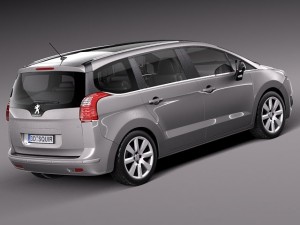 Peugeot 5008 2014 3D Model