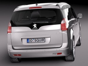 Peugeot 5008 2014 3D Model