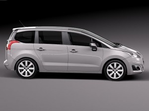 Peugeot 5008 2014 3D Model