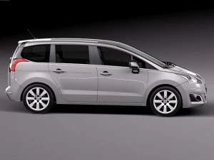 Peugeot 5008 2014 3D Model