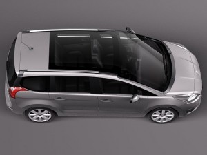 Peugeot 5008 2014 3D Model