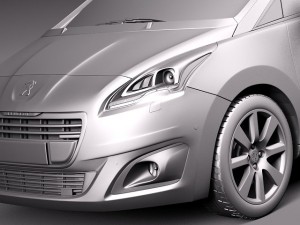 Peugeot 5008 2014 3D Model