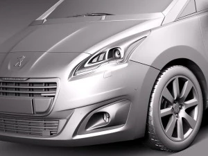 Peugeot 5008 2014 3D Model