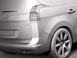 Peugeot 5008 2014 3D Model