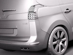Peugeot 5008 2014 3D Model