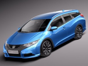 Honda Civic Tourer 2014 Modelo 3D