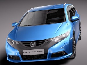 Honda Civic Tourer 2014 Modelo 3D