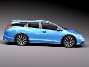 Honda Civic Tourer 2014 Modelo 3D
