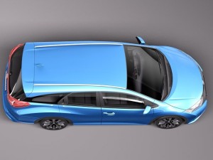 Honda Civic Tourer 2014 Modelo 3D