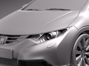 Honda Civic Tourer 2014 Modelo 3D