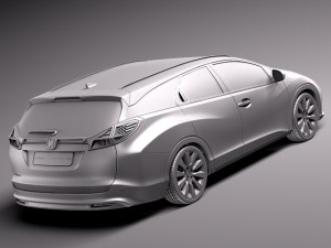 Honda Civic Tourer 2014 Modelo 3D